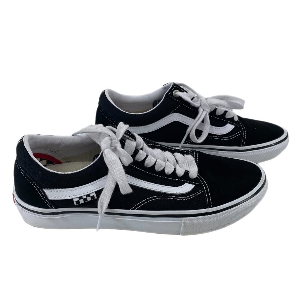 Vans Black White Classic Athletic Suede Sneakers | Size 8.5 US